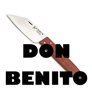 Navaja Don Benito con mango de madera y hoja de punta de 8 cm. 13215 :  : Deportes y aire libre