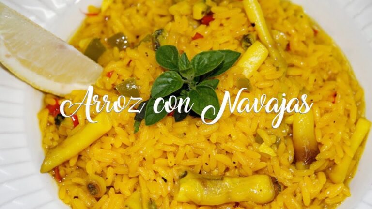 Deliciosa receta de arroz con navajas