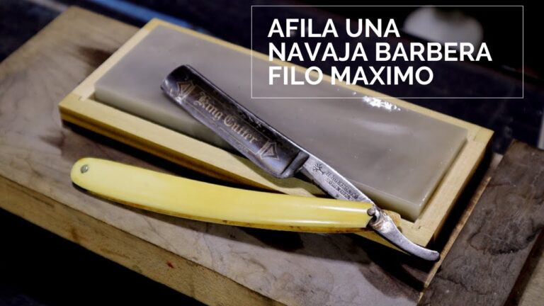 Cómo afilar correctamente una navaja barbera