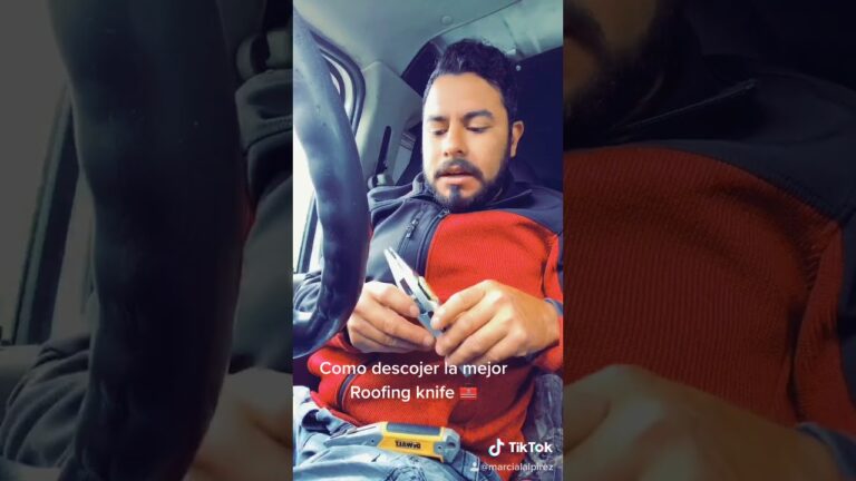 Guía Esencial de la Navaja para Roofing