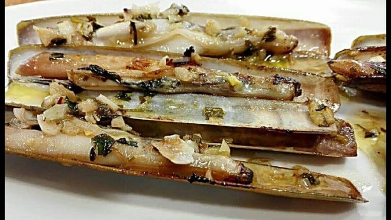 Deliciosas recetas de navajas al estilo Argui&ntilde;ano